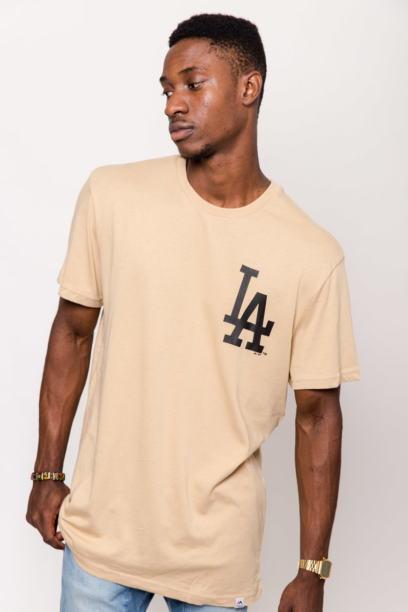 LOS ANGELES DODGERS HASTINGS T-SHIRT- MENS TAN | Stateside Sports