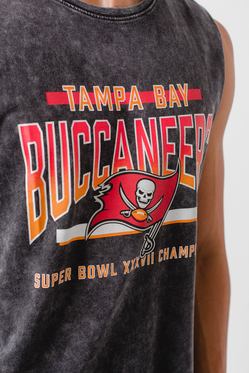 Buccaneers Champs Muscle Tank- Mens Washed Grey 