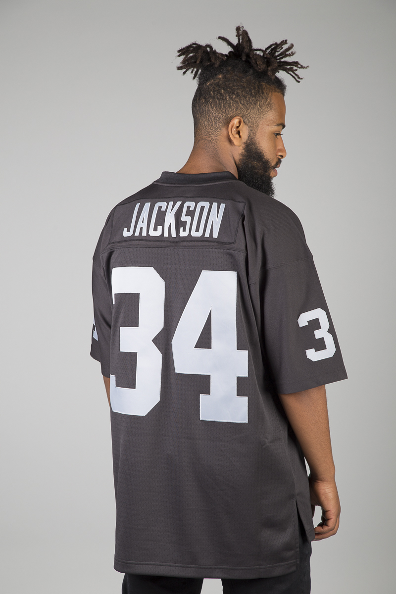 LOS ANGELES RAIDERS AUTHENTIC THROWBACK JERS BLK MENS