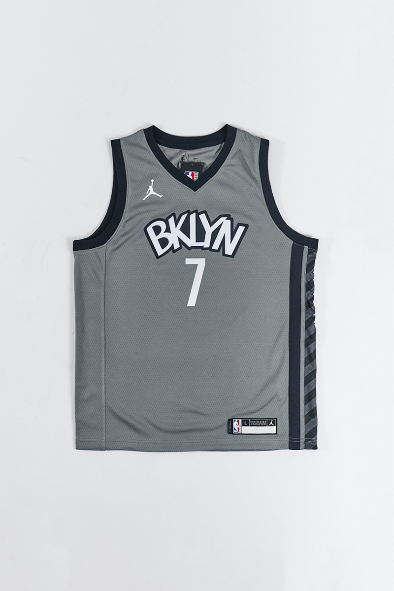 Kyrie Irving Brooklyn Nets Jordan Brand Youth 2020/21 Swingman Player  Jersey - Gray - Statement Edition
