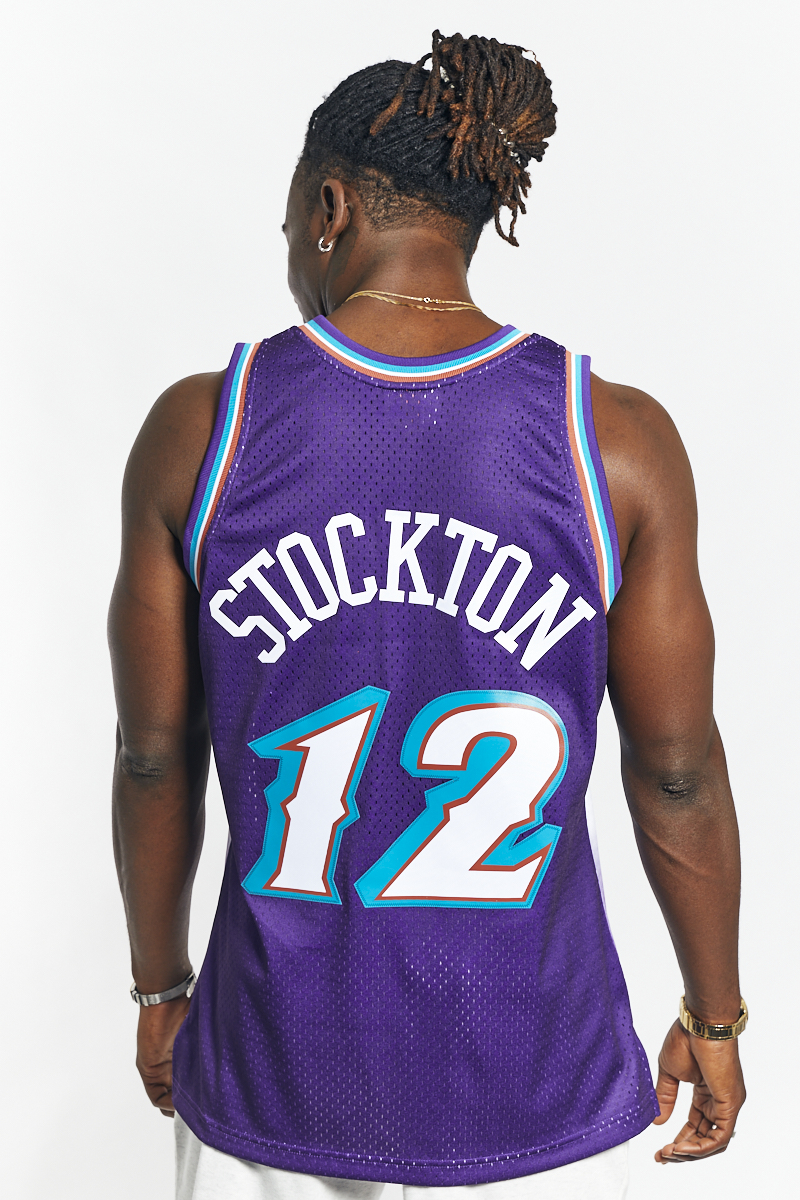 Infant Utah Jazz John Stockton Mitchell & Ness Purple 1996/97 Hardwood  Classics Retired Player Jersey