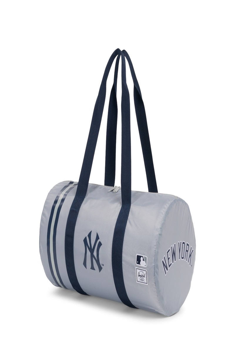 HERSCHEL NEW YORK YANKEES PACKABLE DUFFLE GREY Stateside Sports