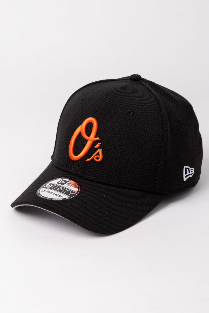 BALTIMORE ORIOLES 39THIRTY FITTED CAP BLACK Stateside Sports