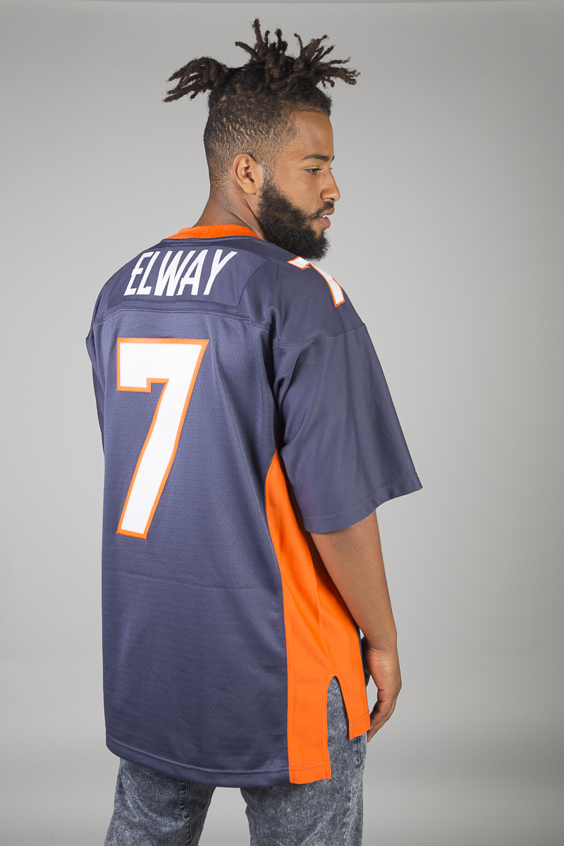 Nike Denver Broncos Classics John Elway Game Jersey - Navy #7