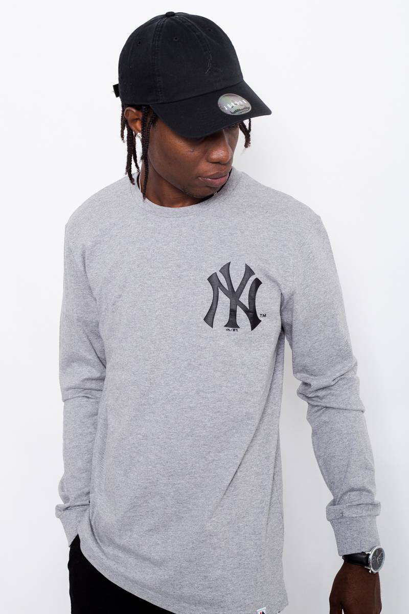 NEW YORK YANKEES TAKUM LONG-SLEEVE T-SHIRT- MENS GREY | Stateside Sports