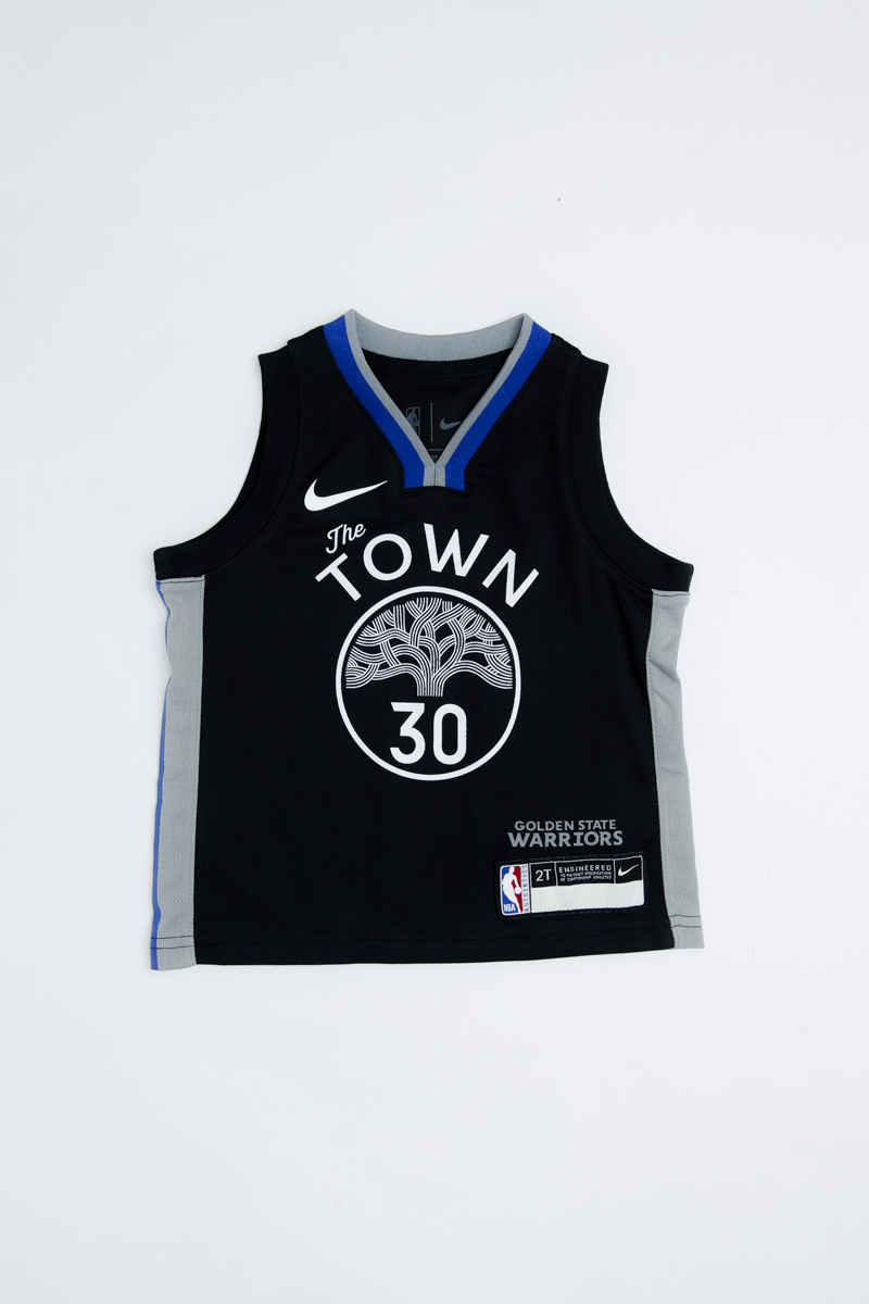 Stephen Curry NBA City Edition Replica Jersey Toddlers Black