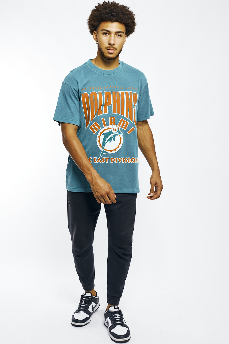 Mitchell & Ness - Miami Dolphins Vintage Super Bowl Tee in Faded Teal