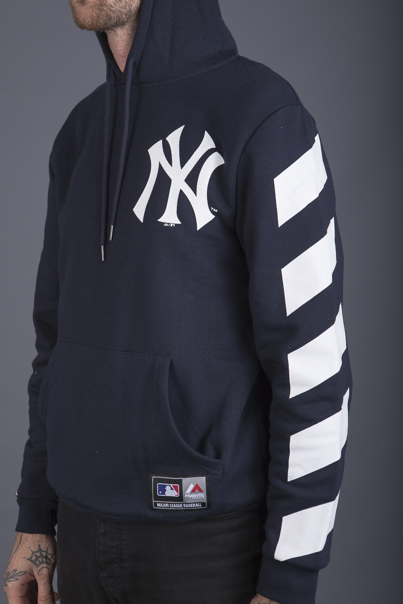new york yankees striped hoodie