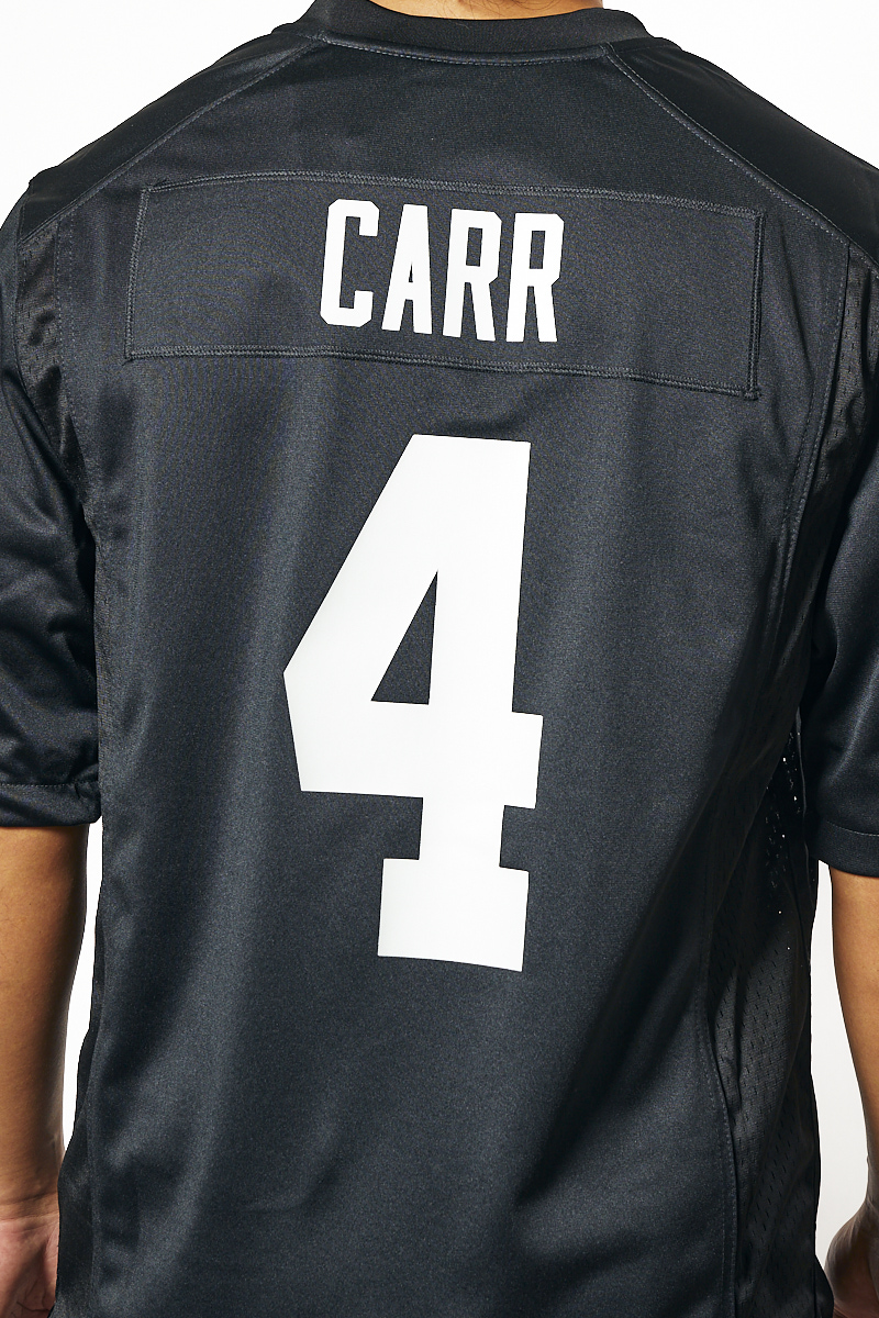 Derek Carr Las Vegas Raiders Signed Autographed Black #4 Custom Jersey –