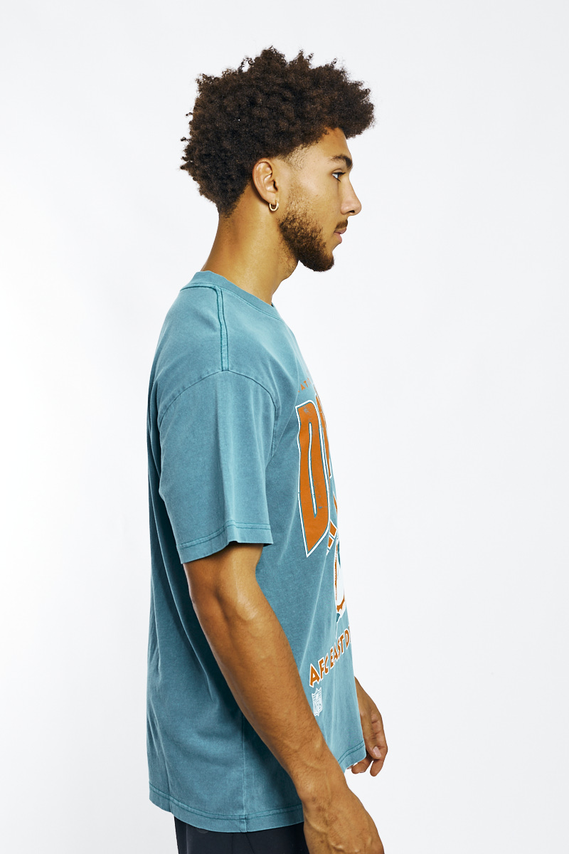 Mitchell & Ness - Miami Dolphins Perfect Season Tee in Faded Teal