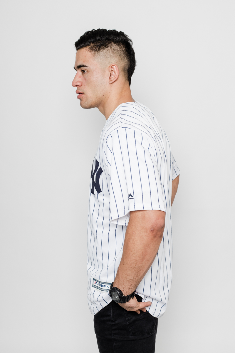 NEW YORK YANKEES MLB COOLBASE REPLICA JERSEY- MENS WHITE