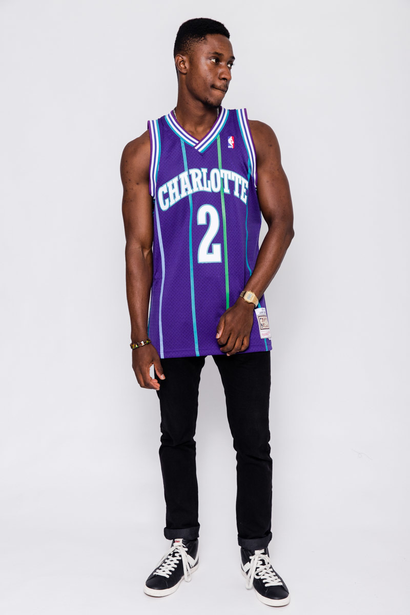 Larry johnson hotsell purple hornets jersey