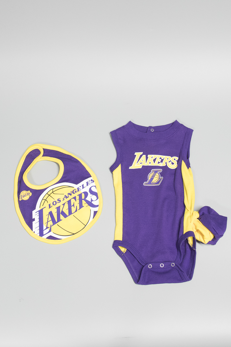 Baby Basketball Lakers Outfit Sporty Baby Set Lakers Baby 