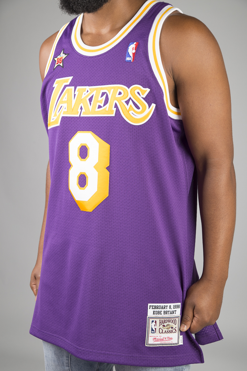 LOS ANGELES LAKERS NBA AUTHENTIC JERSEY PURPLE MENS Stateside Sports