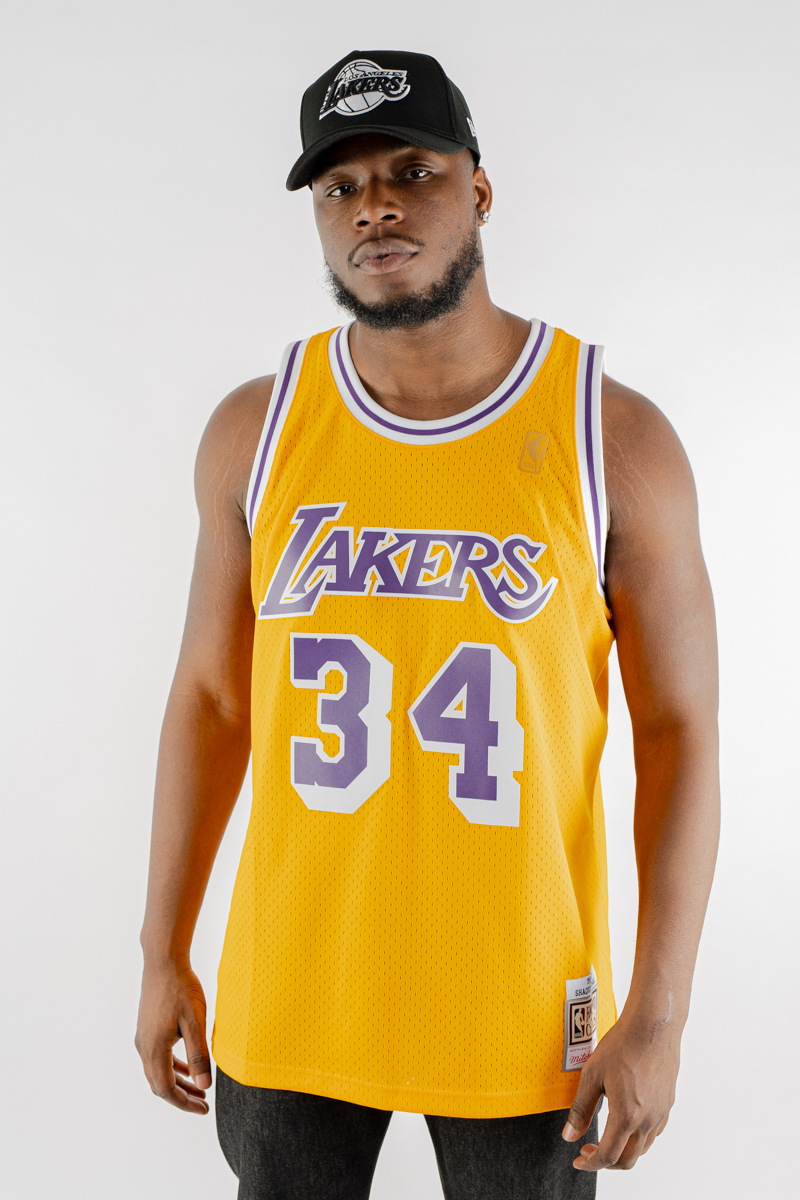 Shaquille O'Neal Los Angeles Lakers HWC Throwback NBA Swingman Jersey
