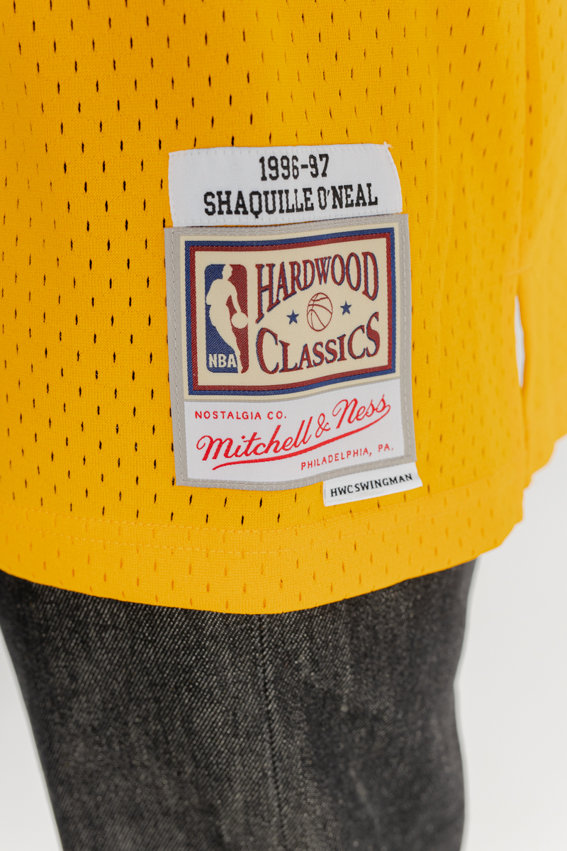 Shaquille O'Neal Los Angeles Lakers 96-97 HWC Swingman Jersey - Yellow -  Throwback