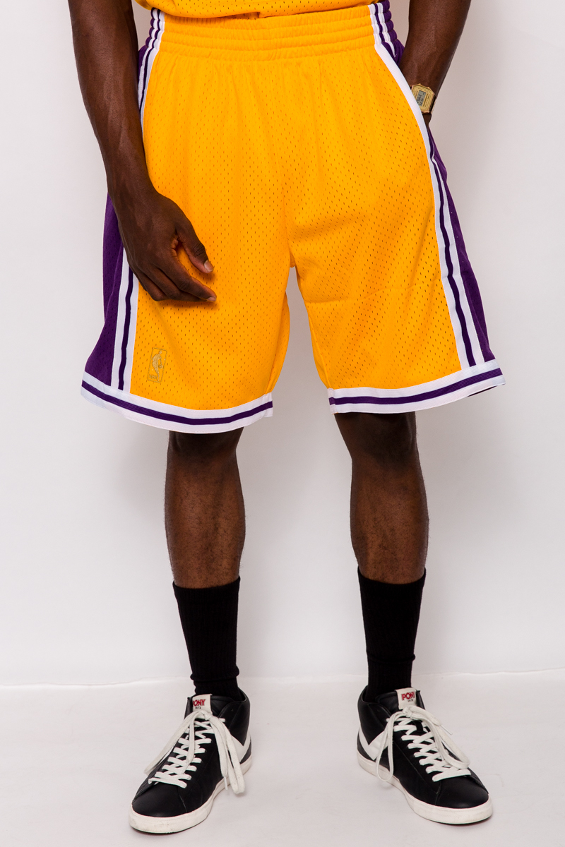 Nike Basketball NBA LA Lakers shorts in purple