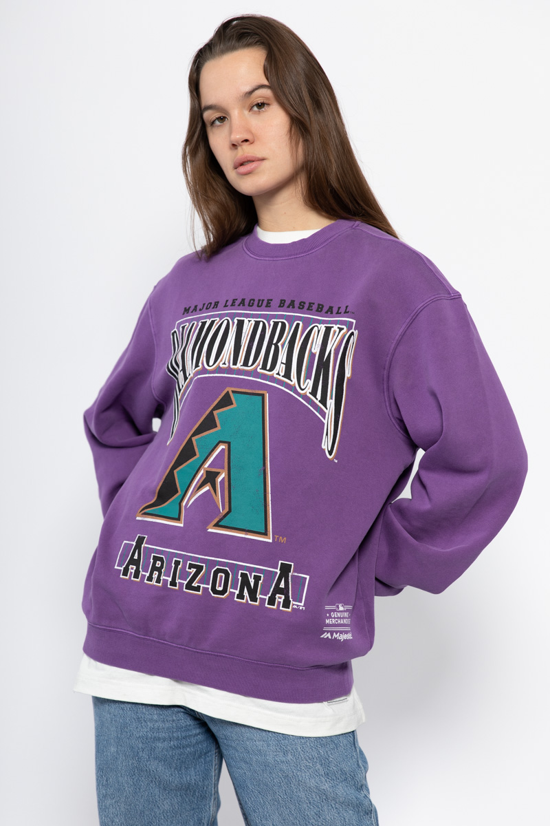 Majestic Athletic Arizona Diamondbacks LGU Arch Crewneck Sweatshirt Fa