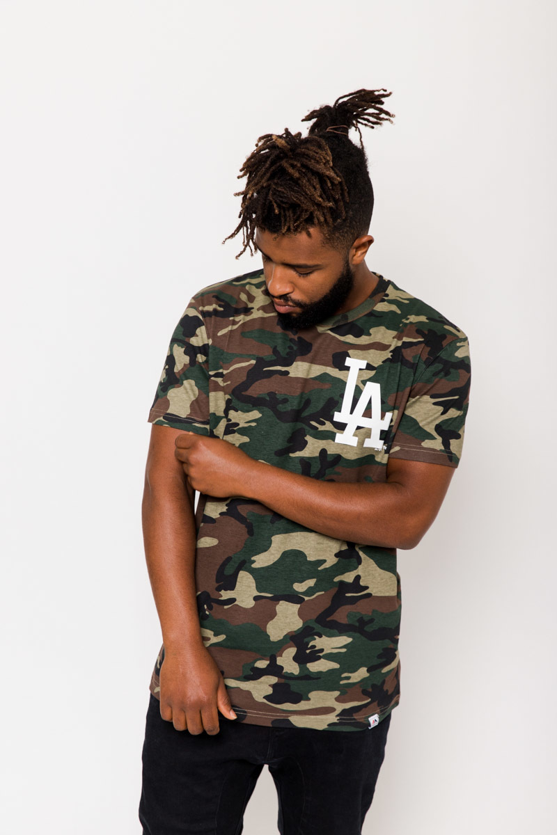 Majestic LA Dodgers Jeaner Tee (White) at ShoeGrab