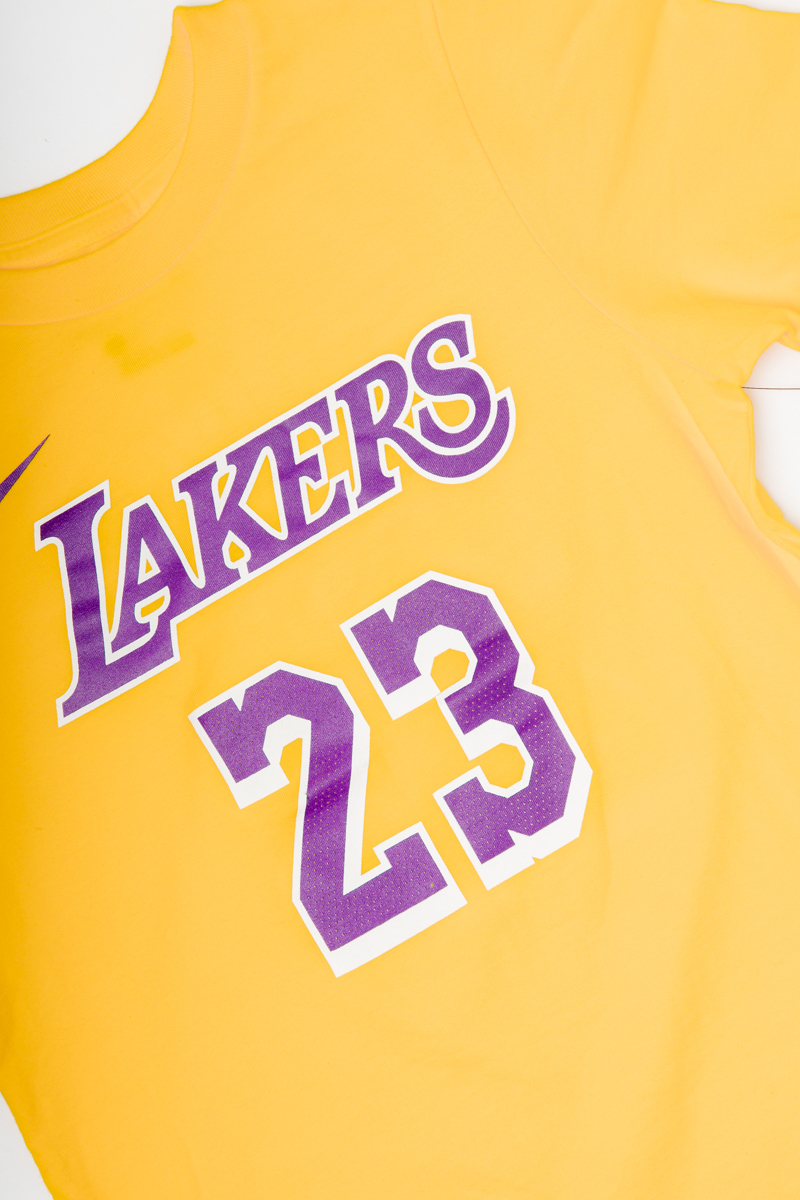 LeBron James Icon Name & Number T-shirt- Kids Yellow | Stateside Sports