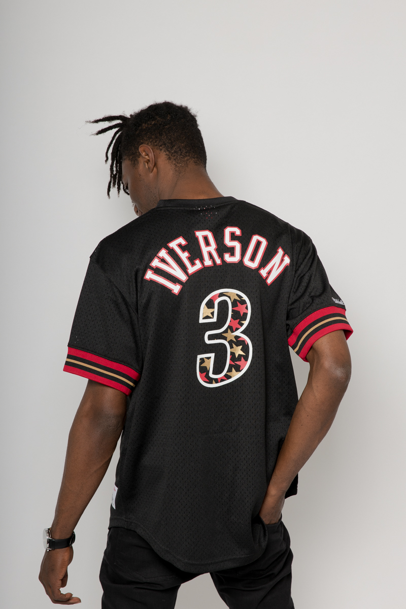 ALLEN IVERSON PHILADELPHIA 76ERS MITCHELL AND NESS NAME & NUMBER MESH ...