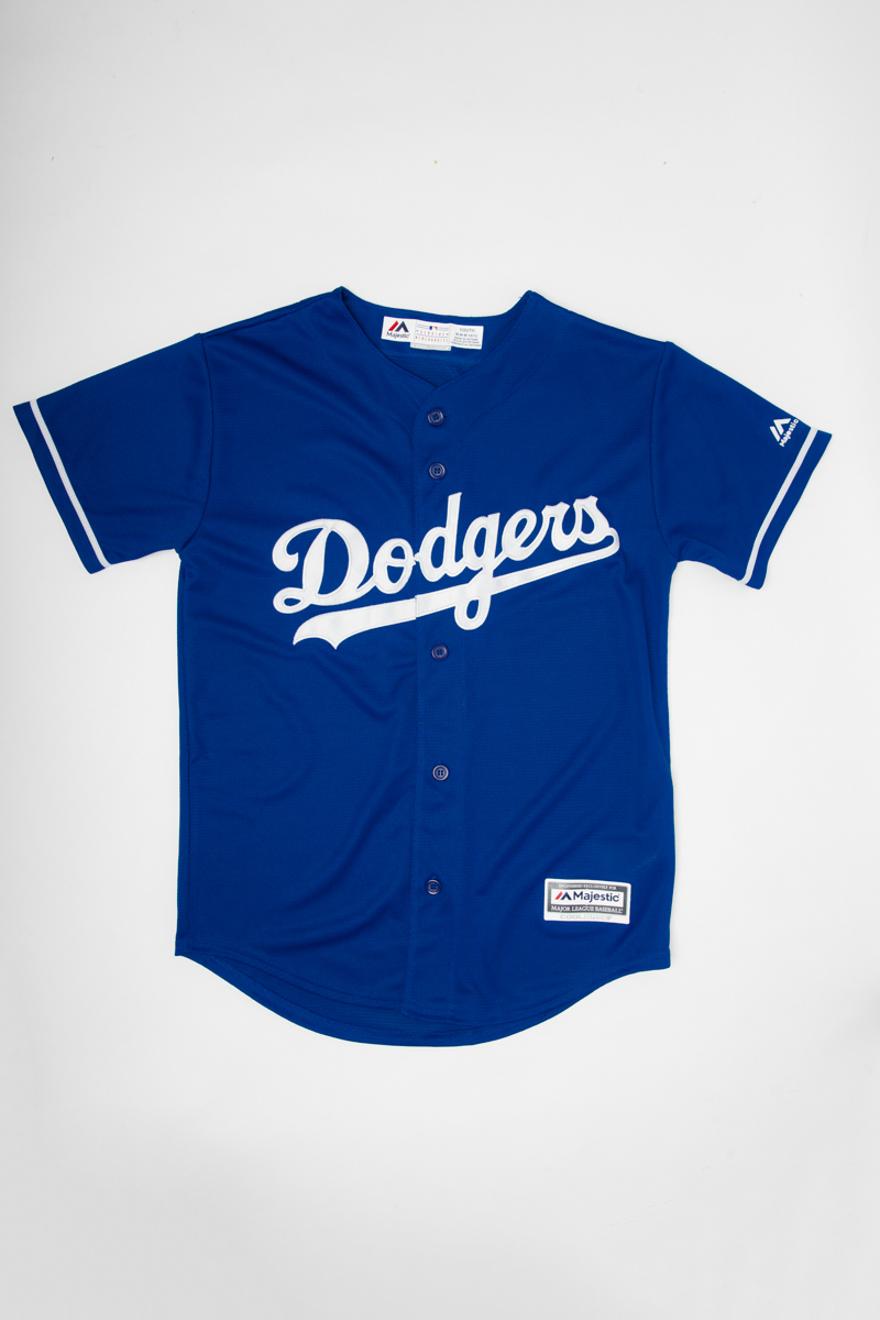 Youth Royal Los Angeles Dodgers Full-Button Replica Jersey