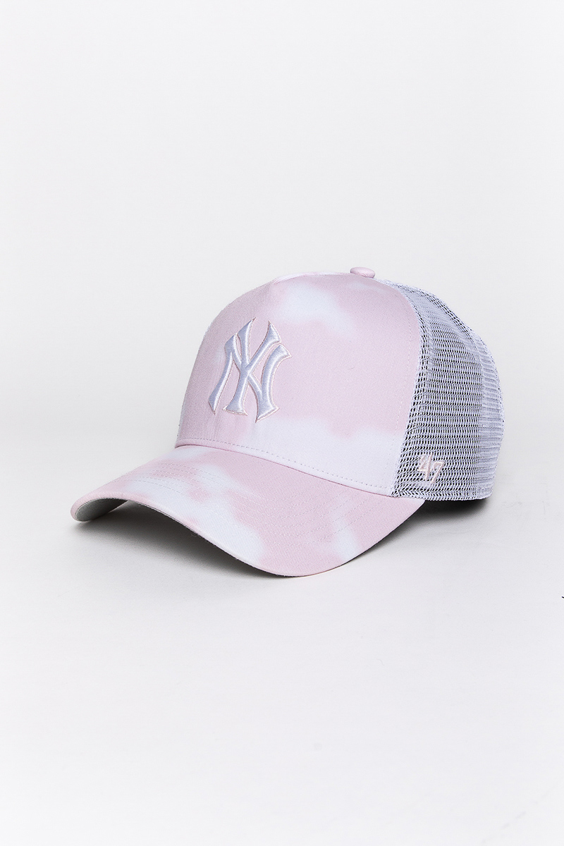 NY Yankees Pink Gothic Script Casual Classic Cap | Stateside