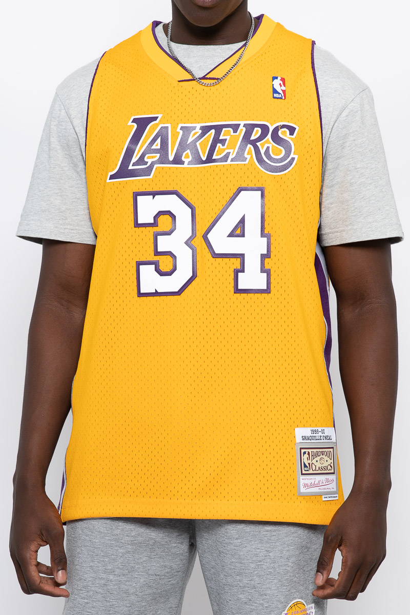 Shaquille O'Neal Los Angeles Lakers Mitchell & Ness 2000 NBA Finals Hardwood  Classics Authentic Jersey 