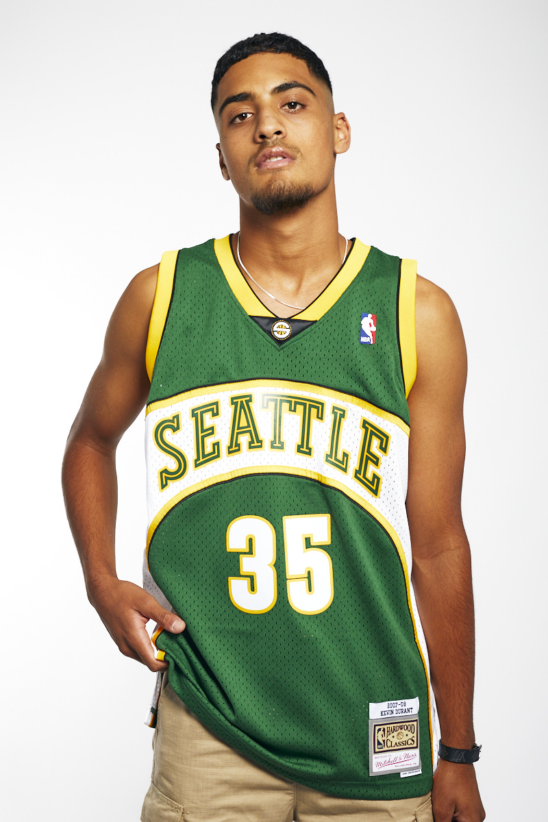 Kevin Durant NBA SEATTLE SUPERSONICS Hardwood Classic 2007-2008 Mitchell &  Ness Mens yellow Authentic Jersey – Stephen Sports