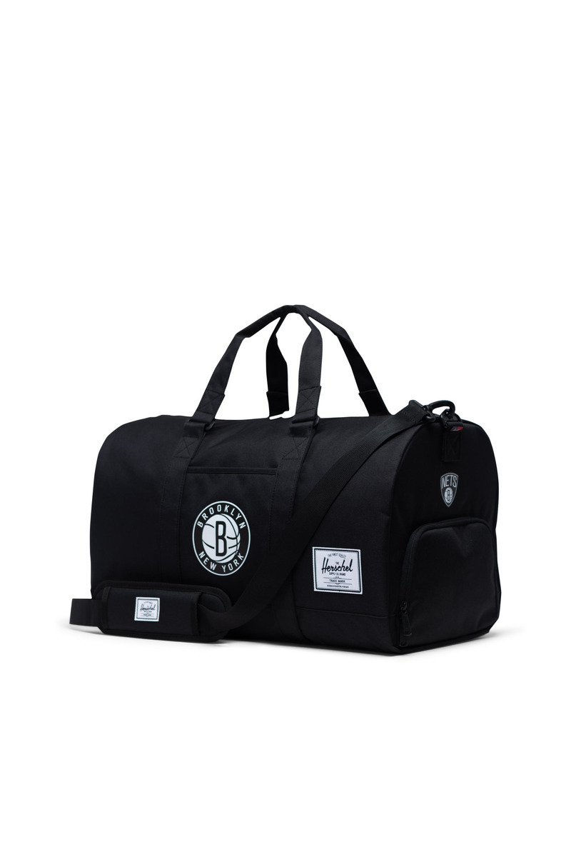 BROOKLYN NETS HERSCHEL NOVEL DUFFLE BAG- BLACK | Stateside Sports