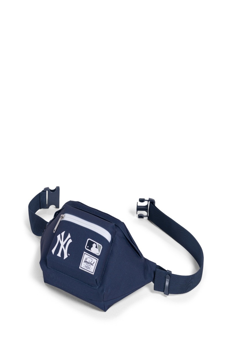 MLB Monogram New York Yankees Hip Sack NY Logo Waist Bag Pouch Bag - Navy