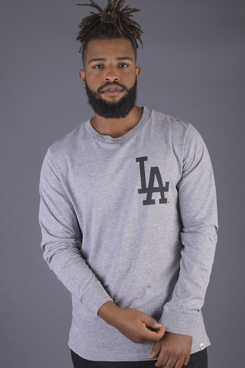 Nike Men's Los Angeles Dodgers Royal Arch Over Logo Long Sleeve T-Shirt