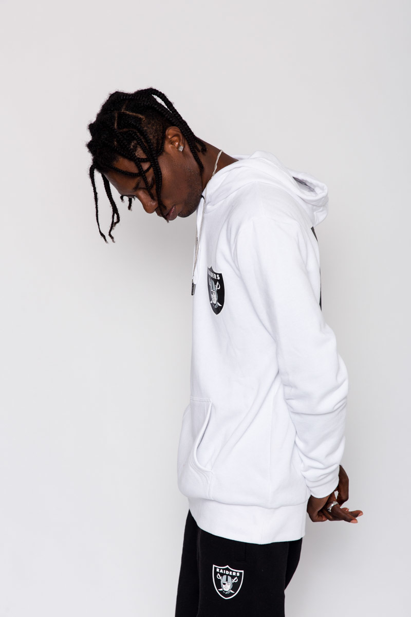 Raiders sales white hoodie