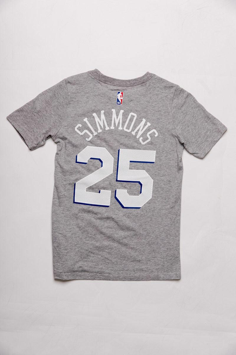 BEN SIMMONS PHILADELPHIA 76ERS NIKE CITY EDITION NAME AND NUMBER T ...