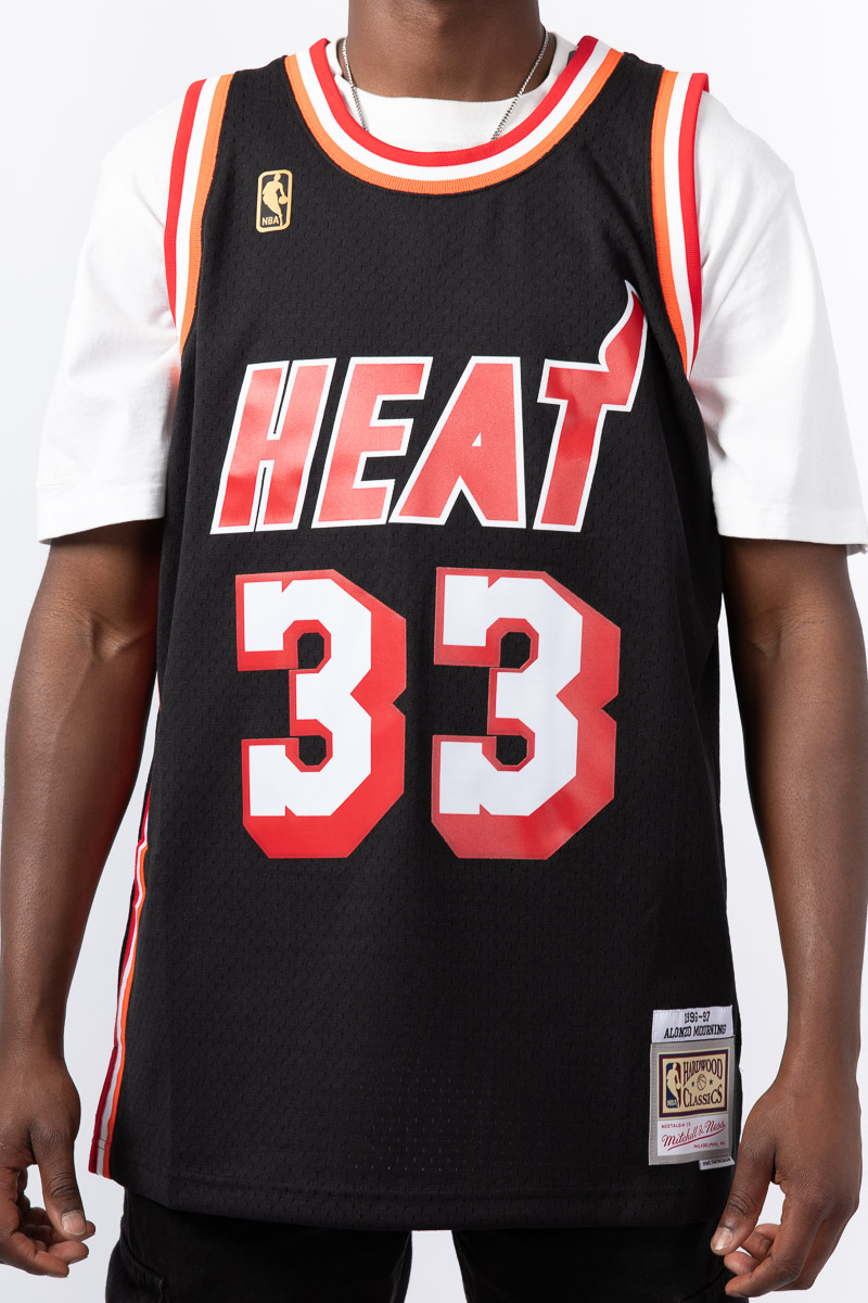 Alonzo Mourning Miami Heat Hardwood Classic Swingman Jersey Stateside Sports