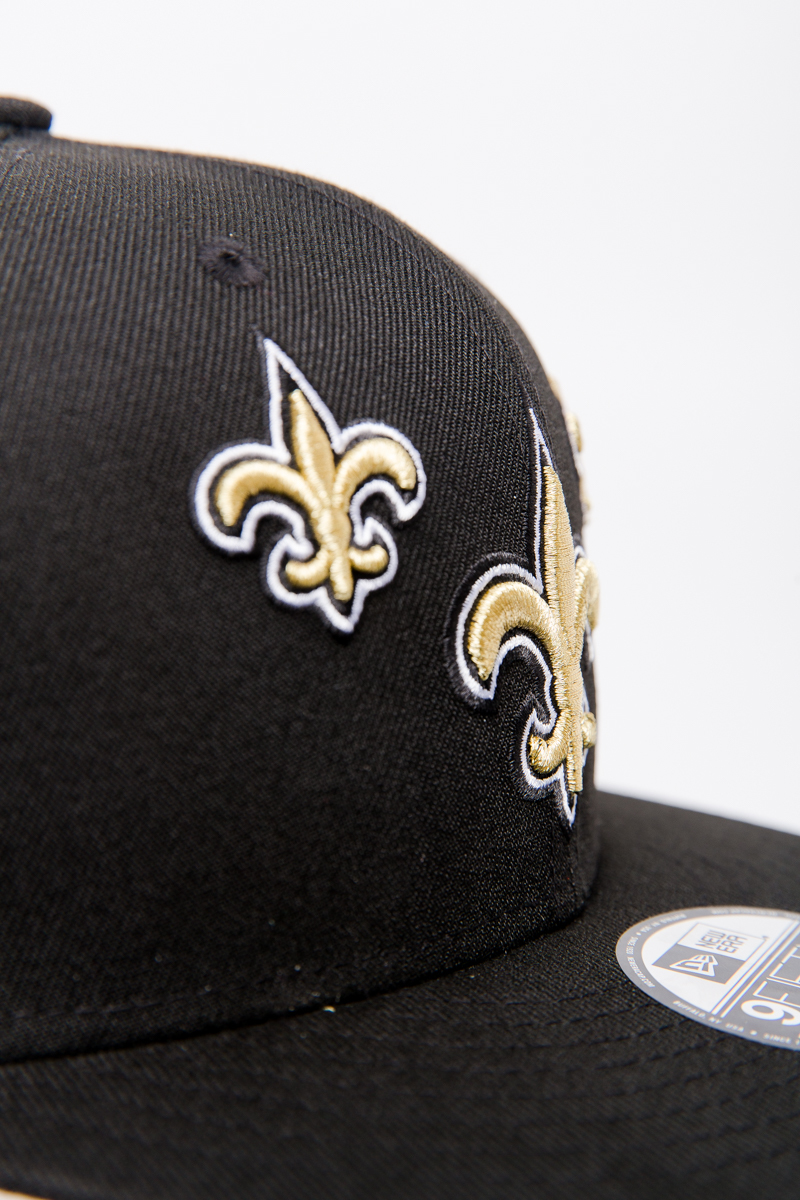 Youth New Era Black Orleans Saints Tear 9FIFTY Snapback Hat