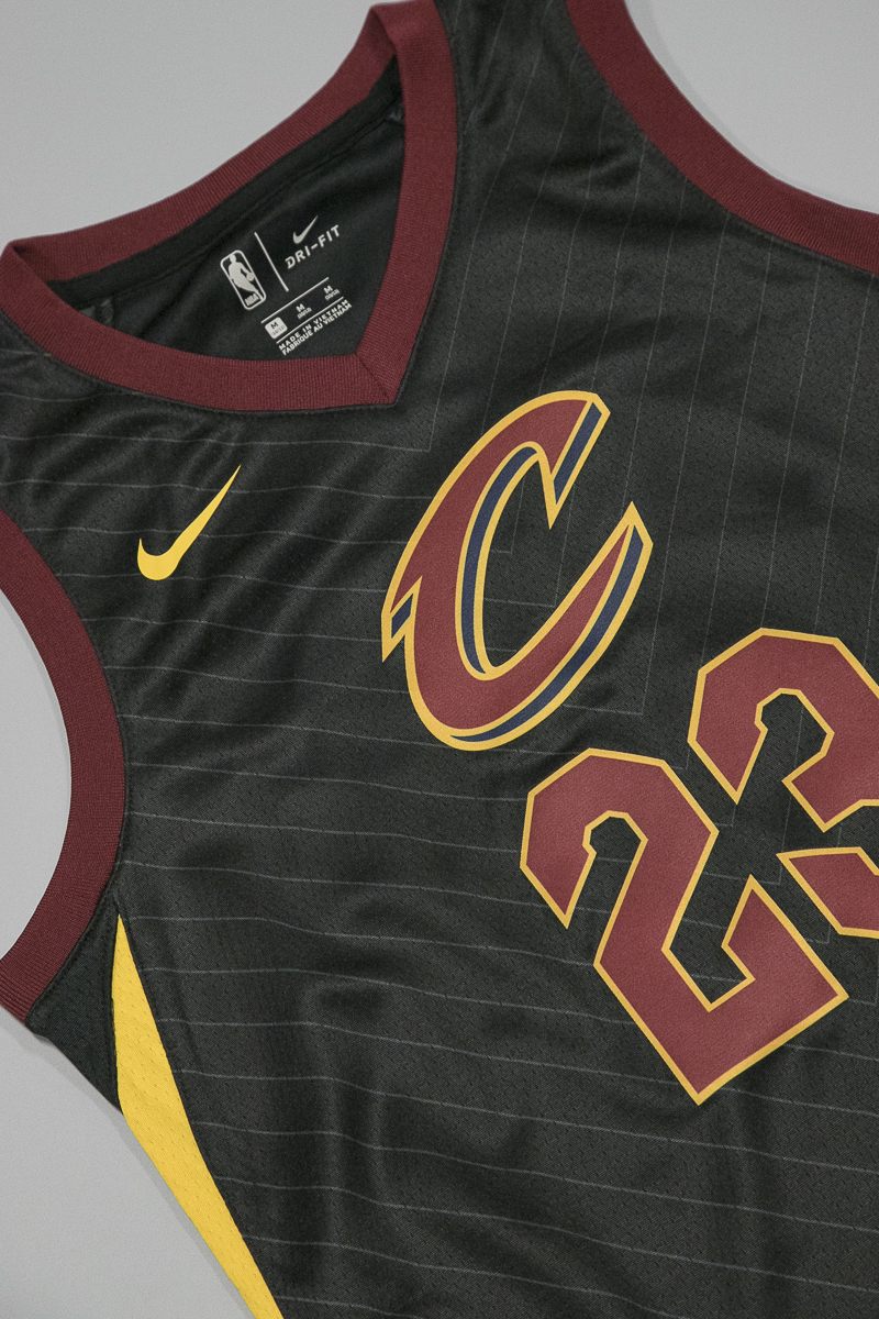 Youth Cleveland Cavaliers #23 LeBron James Black Statement Jersey