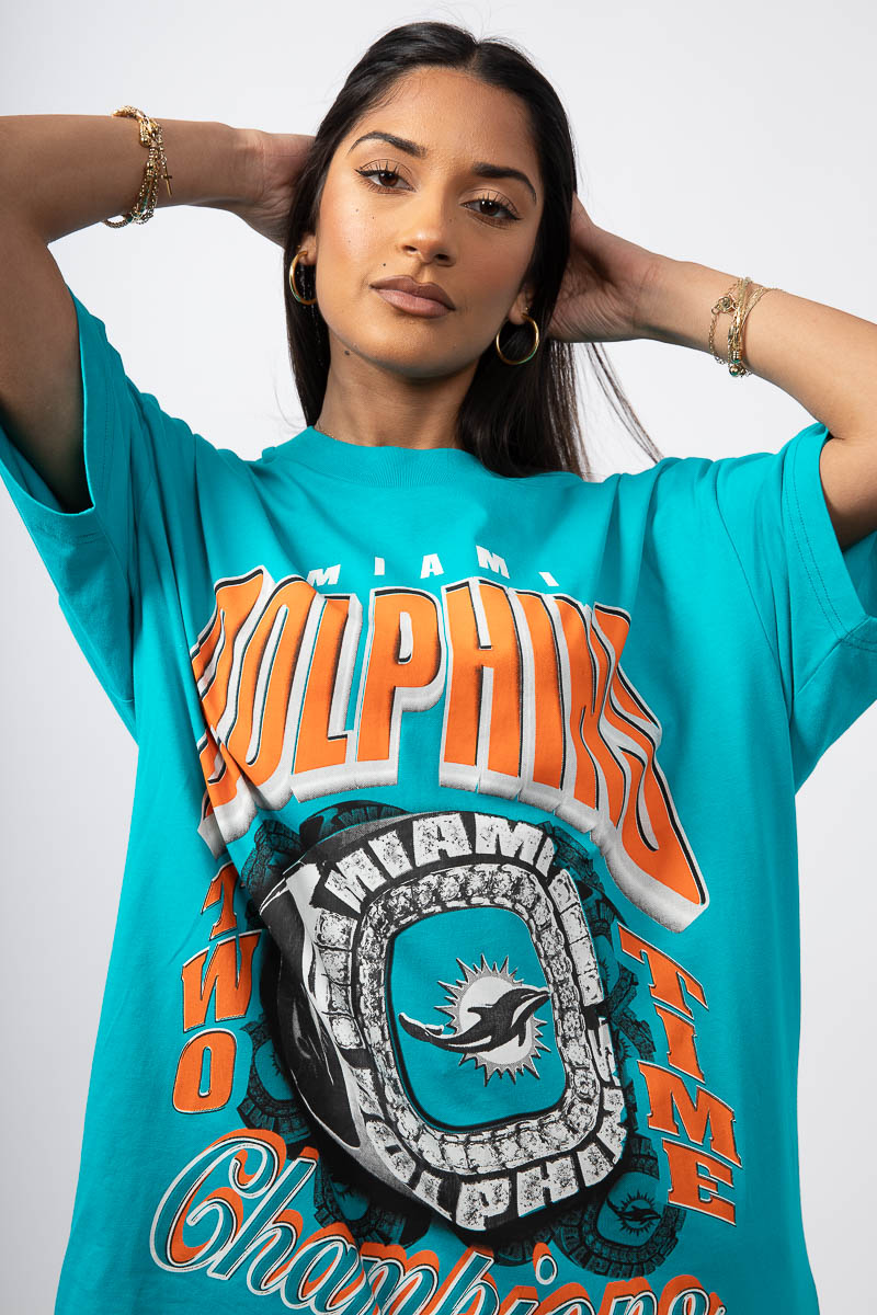 Miami Dolphins Champ Time Oversized Tee