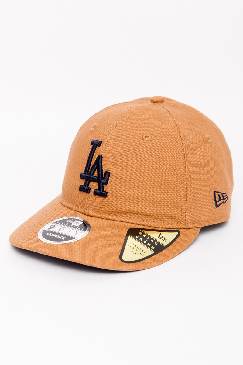 LOS ANGELES DODGERS TOBACCO RETRO CROWN 9FIFTY SNAPBACK- TAN ...