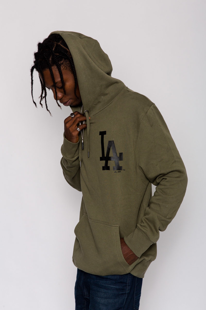 olive green saints hoodie