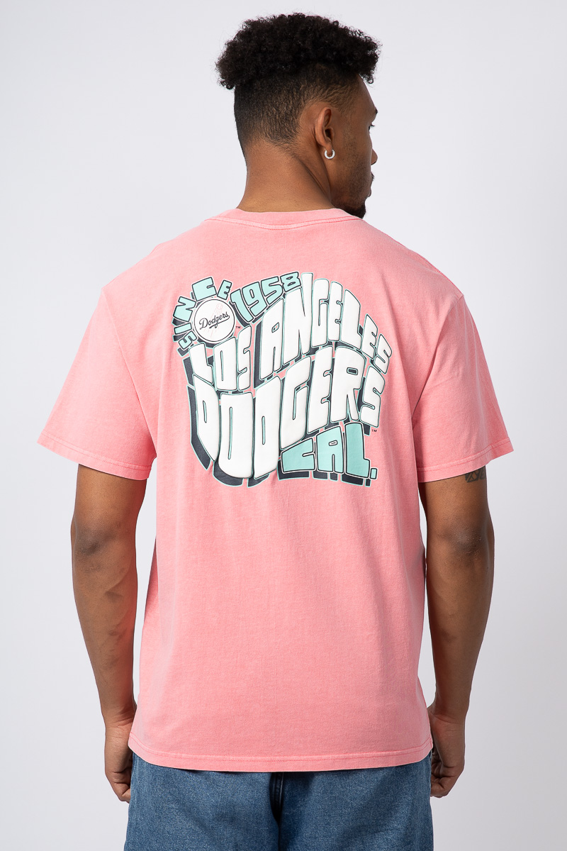 Pink dodgers cheap t shirt