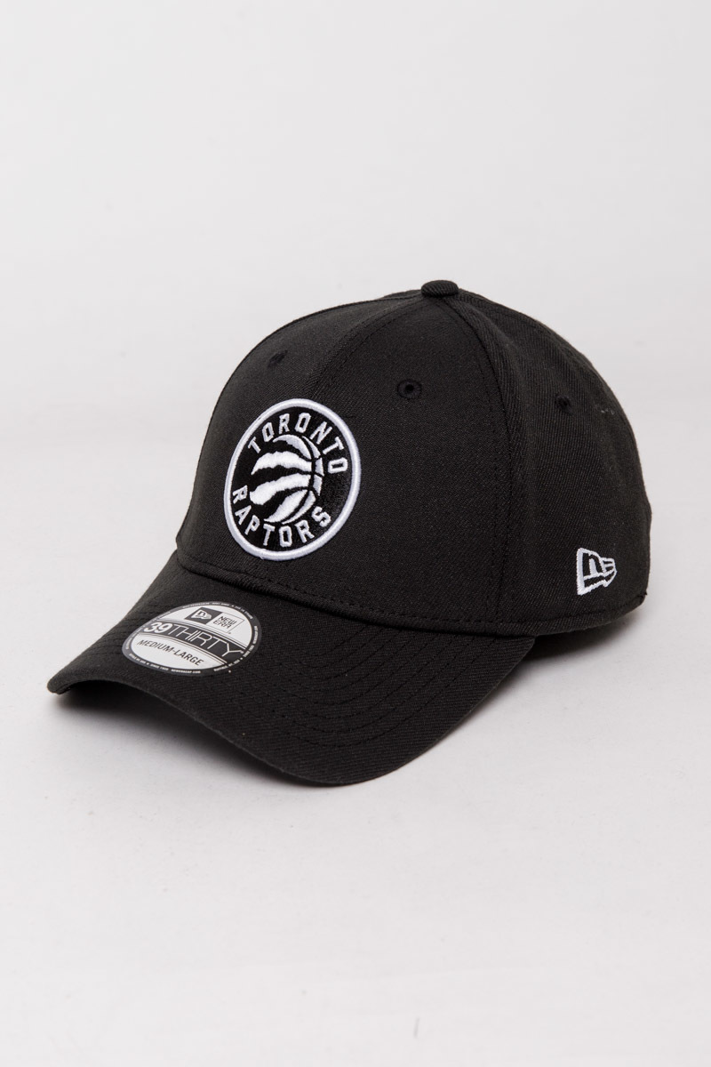 black and white raptors hat