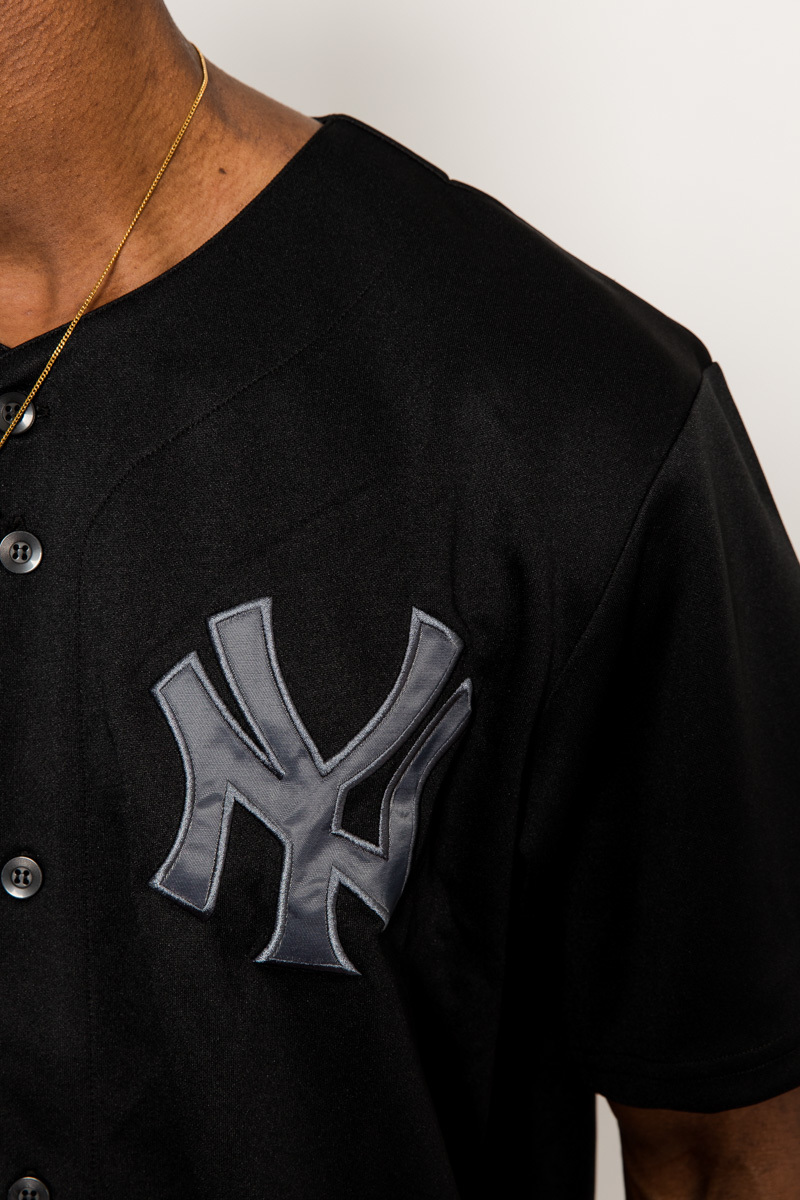 Replica Mono Baseball Jersey- Mens Black/Silver | Stateside Sports