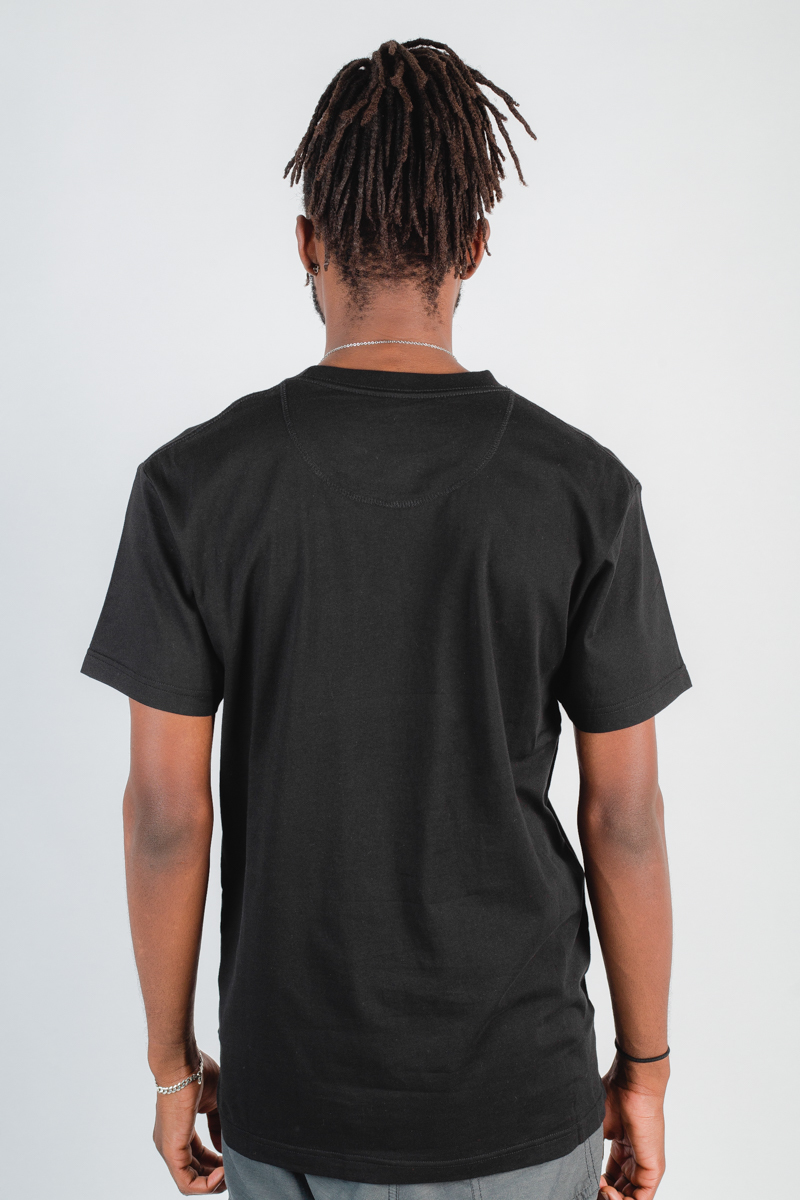 Left Hit Embroidered T-shirt- Mens Black | Stateside Sports