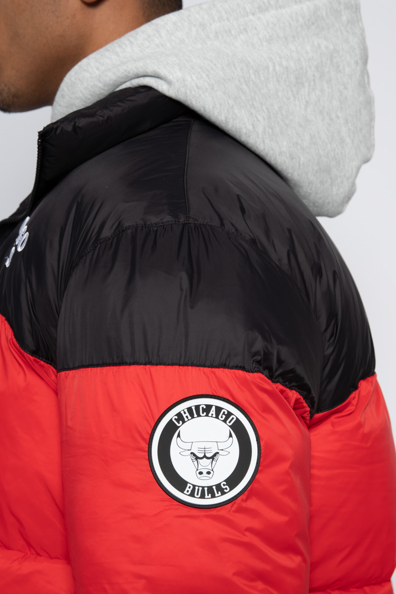 Chicago Bulls Colour Block Nylon Puffer Jacket Stateside Sports