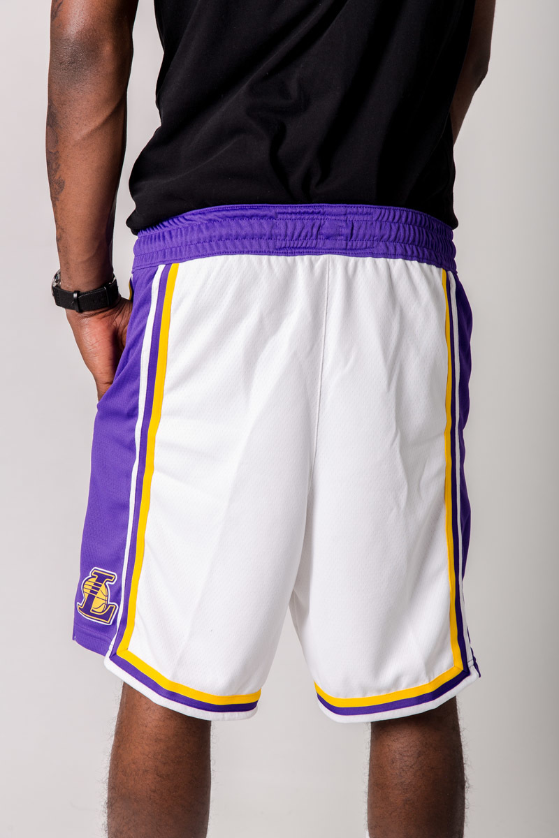 Los Angeles Lakers Nike Swingman Association Edition Shorts Mens White Stateside Sports 