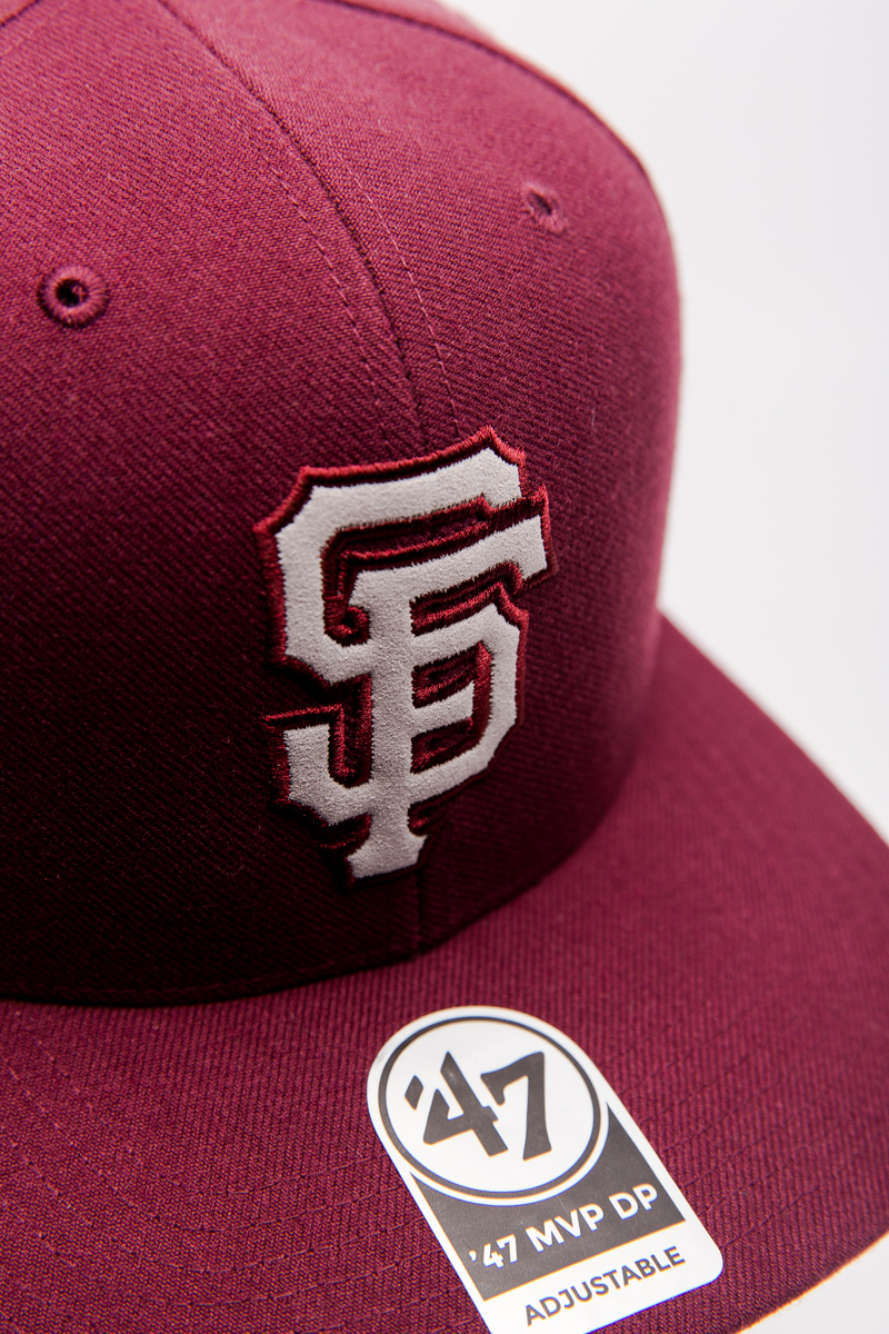 burgundy sf giants hat