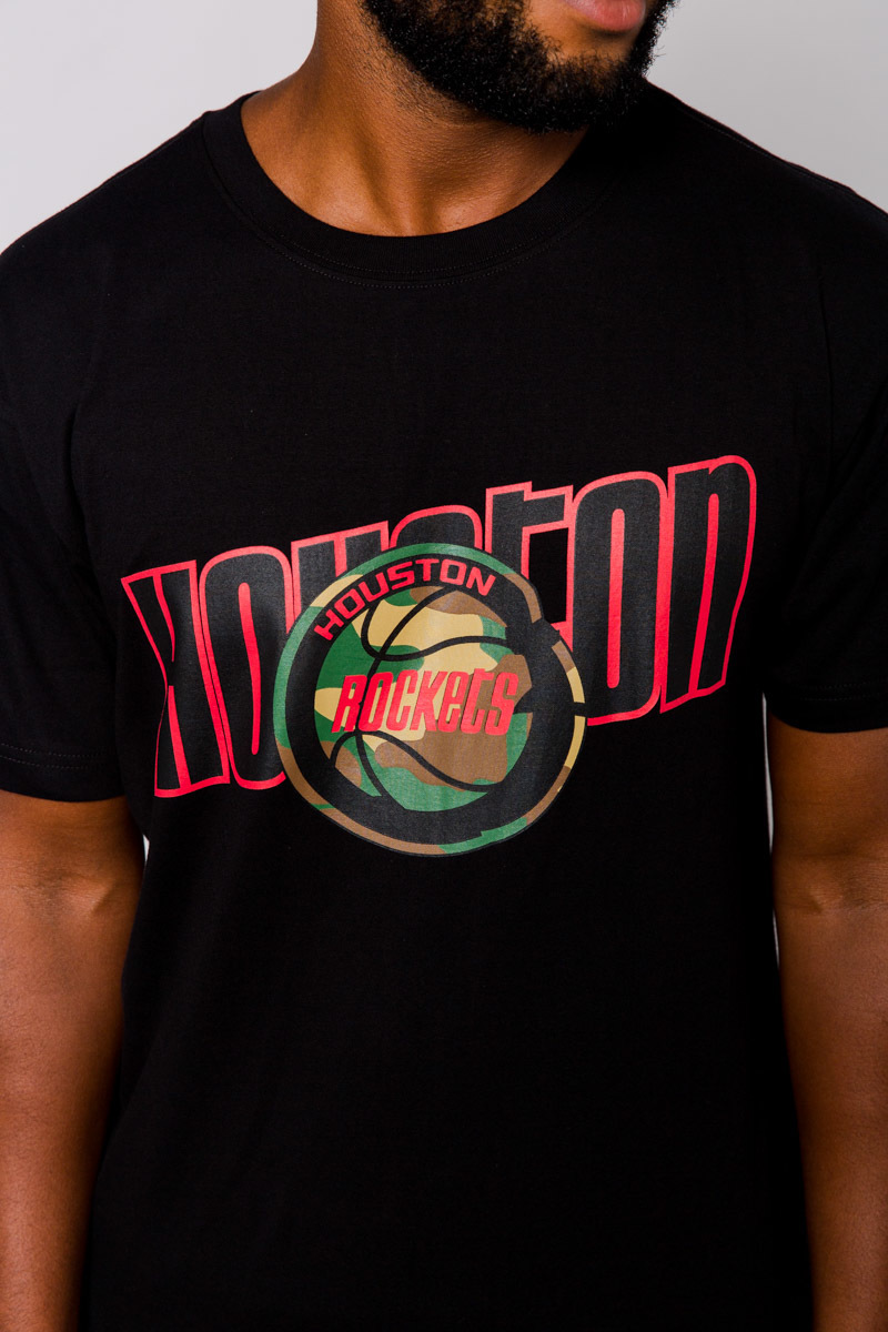 HOUSTON ROCKETS WOODLAND COVERT T-SHIRT- BLACK | Stateside Sports