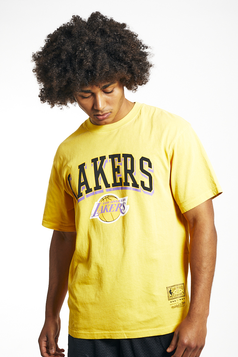 Official New Era NBA Drip Logo LA Lakers Black Tee B9408_720