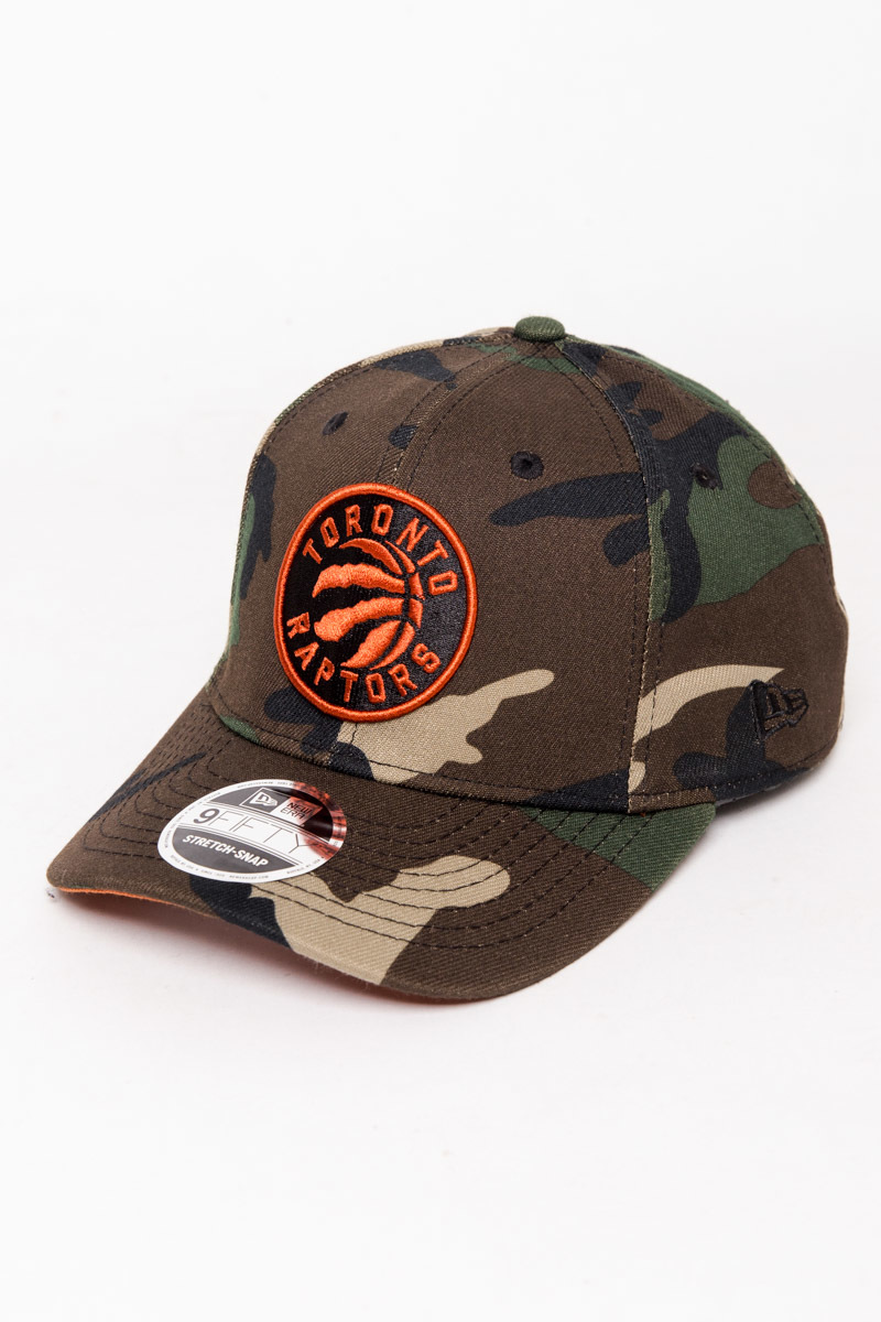 TORONTO RAPTORS STRETCH-SNAP 9FIFTY SNAPBACK- CAMO/ORANGE | Stateside ...